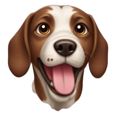 Dog with cocolate sticker