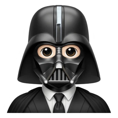 Une baleine dark vador sticker