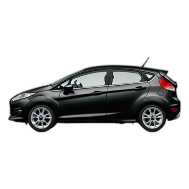 Ford fiesta black from side sticker