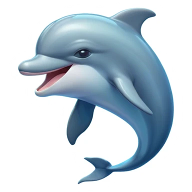 Cinematic Cute Yawning Bottlenose Dolphin Portrait Emoji, Head tilted slightly with a dramatic, wide-open yawn, showcasing a sleek, shiny glossy body with softly curved fins and drowsy, half-closed eyes, Simplified yet irresistibly adorable features, highly detailed, glowing with a soft, cozy aquatic glow, high shine, relaxed yet expressive, stylized with a hint of whimsical marine ease, soft glowing outline, capturing the essence of a drowsy yet affectionate dolphin that appears ready to stretch out and yawn its way out of the screen! sticker
