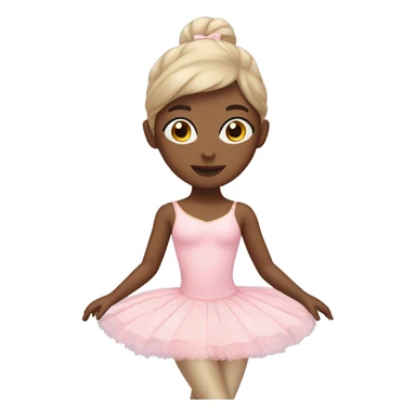 Make me a ballerina with pastel pink costume sticker
