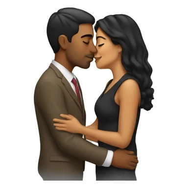Latinos kissing men sticker