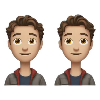tom holland say hello sticker