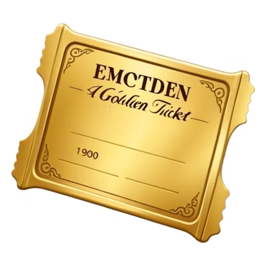 golden ticket sticker