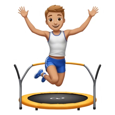 Me jumping on a trampoline  sticker