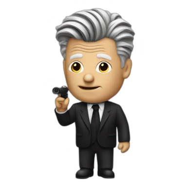 David Lynch directing a movie sticker