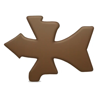 Giving direction to downward by a curved arrow  sticker