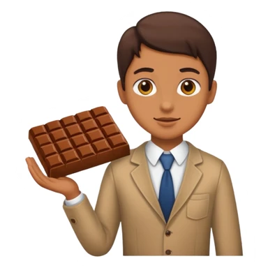 a person going to buy chocolate sticker