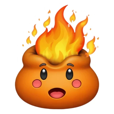 poop on fire sticker