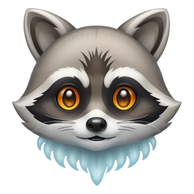 Raccoon ghost hybrid sticker