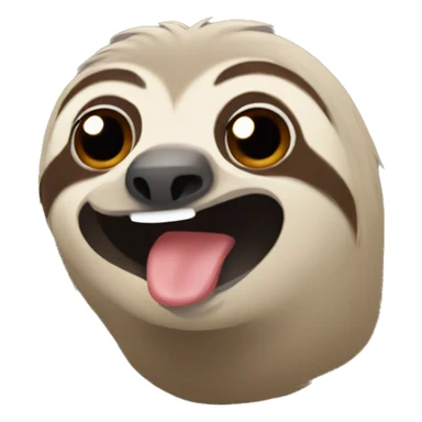 Sloth move sticker