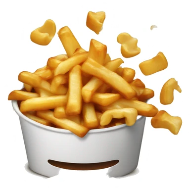 poutine qui mange une poutine sticker