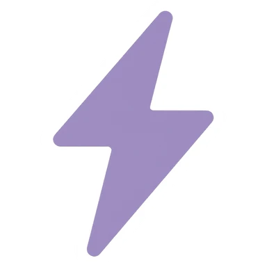 A dull purple Thunderbolt sticker