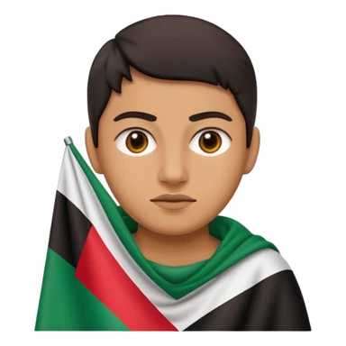 give me one face emoji for palestine sticker