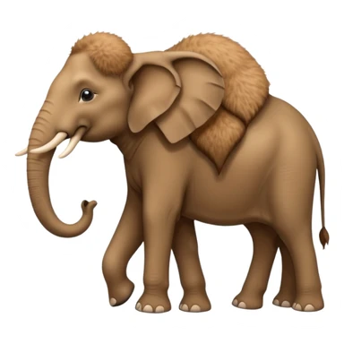 Éléphant sur le dos d’un chameau sticker