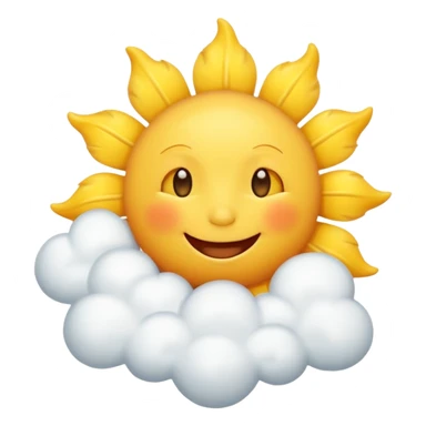 Sunny Cloud, with happy sun sticker
