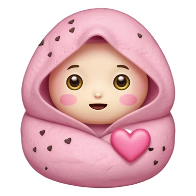 pink hearts burrito valentine hearteyes face cute kawaii niche  sticker