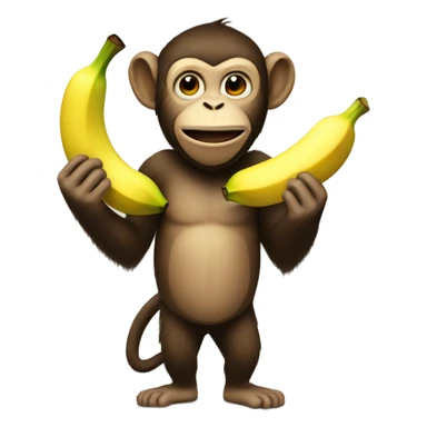 Monkeyman with banana sticker