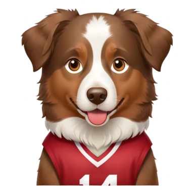 Australien Shepherd Westring a Hoosiers sticker