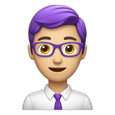 Video editing purple sticker