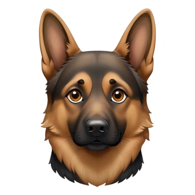 German Shepherd dog, loyal and alert sticker