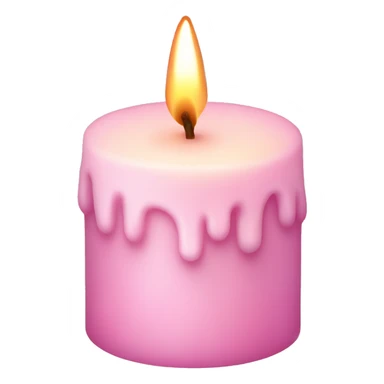 pastel pink christmas candle  sticker