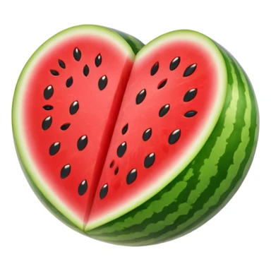 heart watermelon sticker
