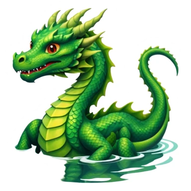 dragon in the lake sticker