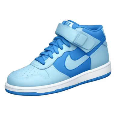 Blue Nike shoe sticker