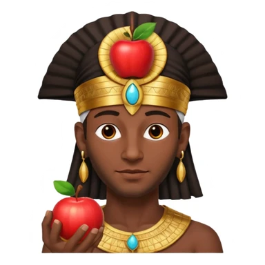 farao in egypt man apple  sticker