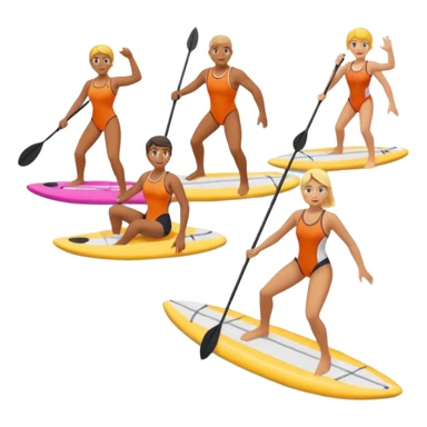 water sports people sticker