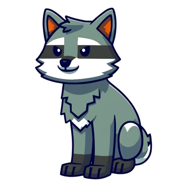 Minecraft wolf sticker