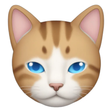 Extremely cute cat with blue eyes sleeping with "zzzz" sound over him sticker