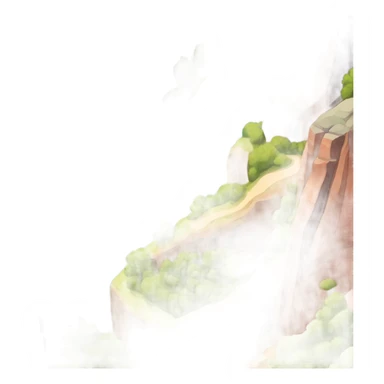 Zion National Park, the Narrows, isometric view  sticker