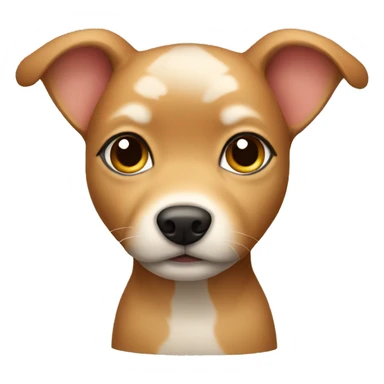 Small fawn colored dog sticker