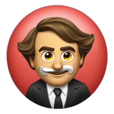 bolsonaro with clown nose sticker