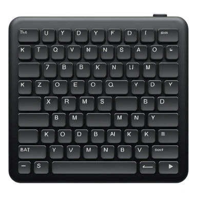 A computer keyboard emoji. sticker