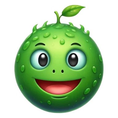 typical green germs emoji  sticker