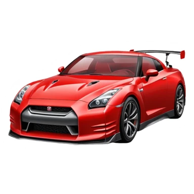 GTR turbinado vermelha sticker