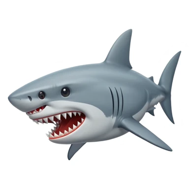 shark attacking  sticker