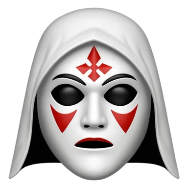 Black kkk mask sticker