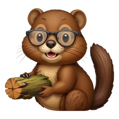 spectacled beaver sticker