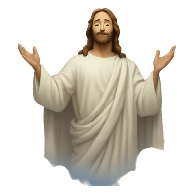 Jesus in heaven  sticker