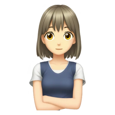 anime girl watching clannad  sticker