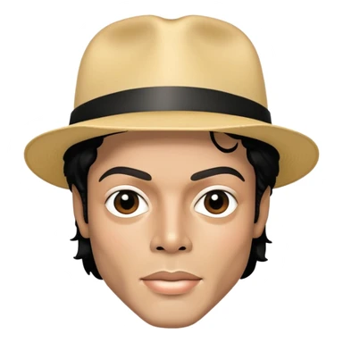 Michael Jackson face portrait sticker