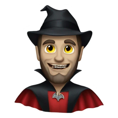 Beach boys dressed as Dracula sticker