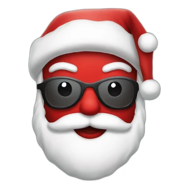 santa claus in mask sticker