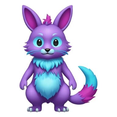 Labubu-Fakémon-hybrid-creature (full body)  sticker