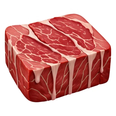 a piece of meat sticker