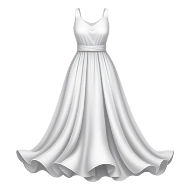 white dress sticker
